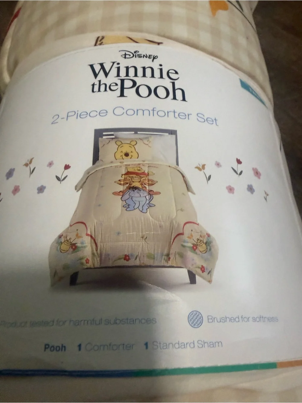 Children's Cream Winnie-the-Pooh Comforter Set